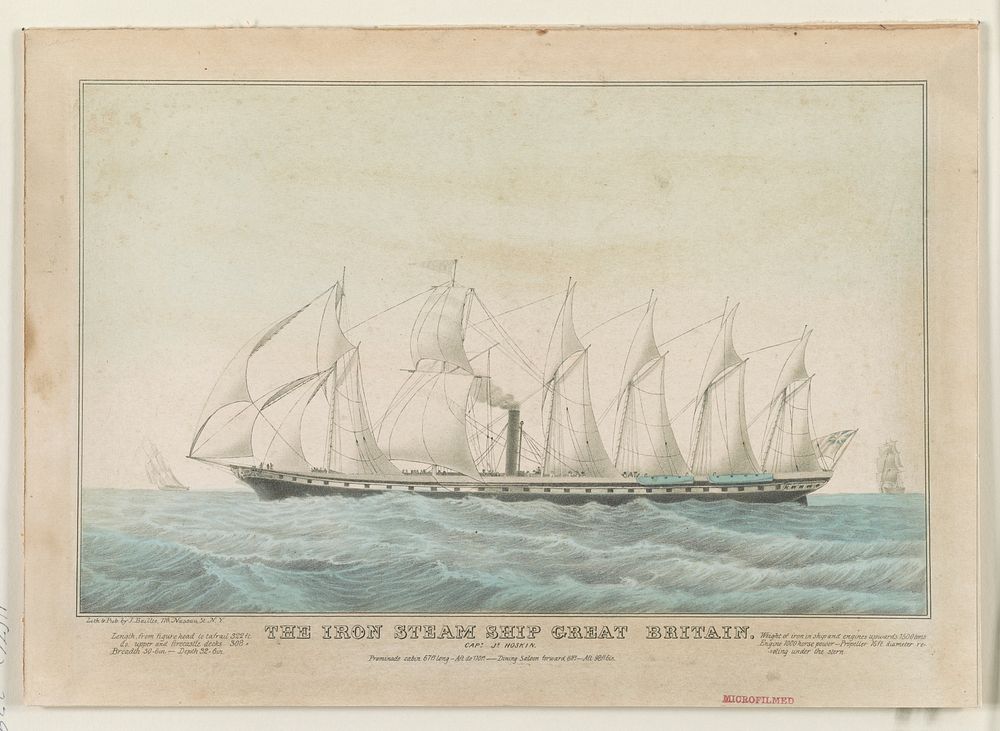 The iron steam ship Great Britain