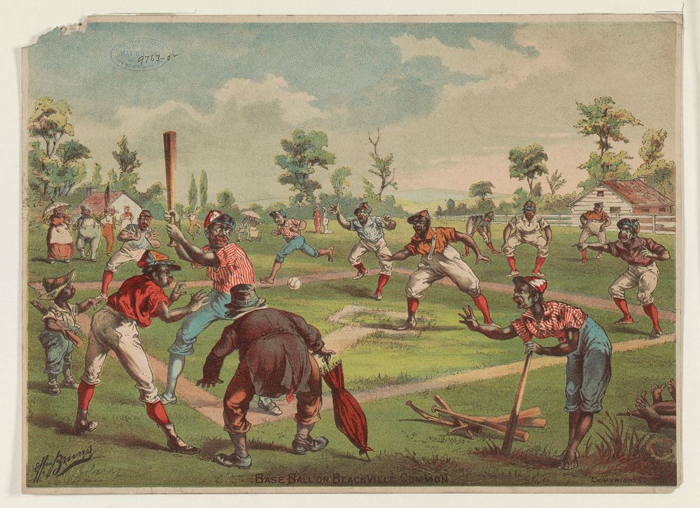 Baseball on Blackville Common, c1883 May 28.
