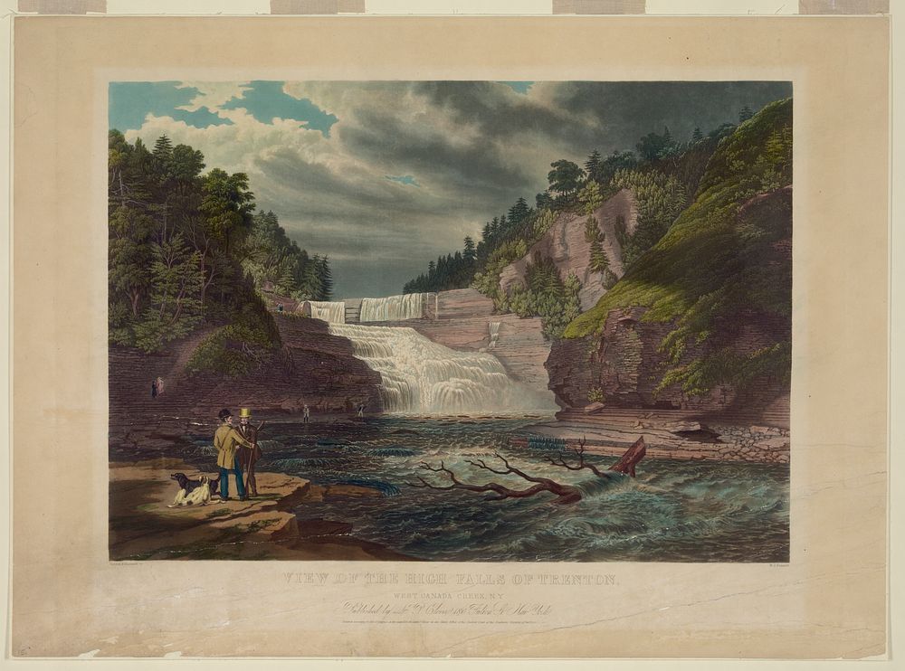 View of the high falls of Trenton, West Canada Creek, N.Y.