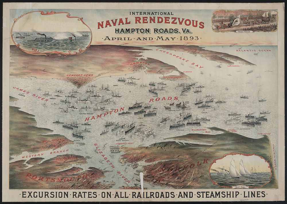 International naval rendezvous, Hampton Roads Va. / HSP.