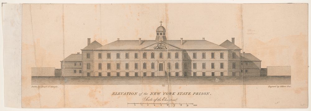 Elevation of the New York state prison