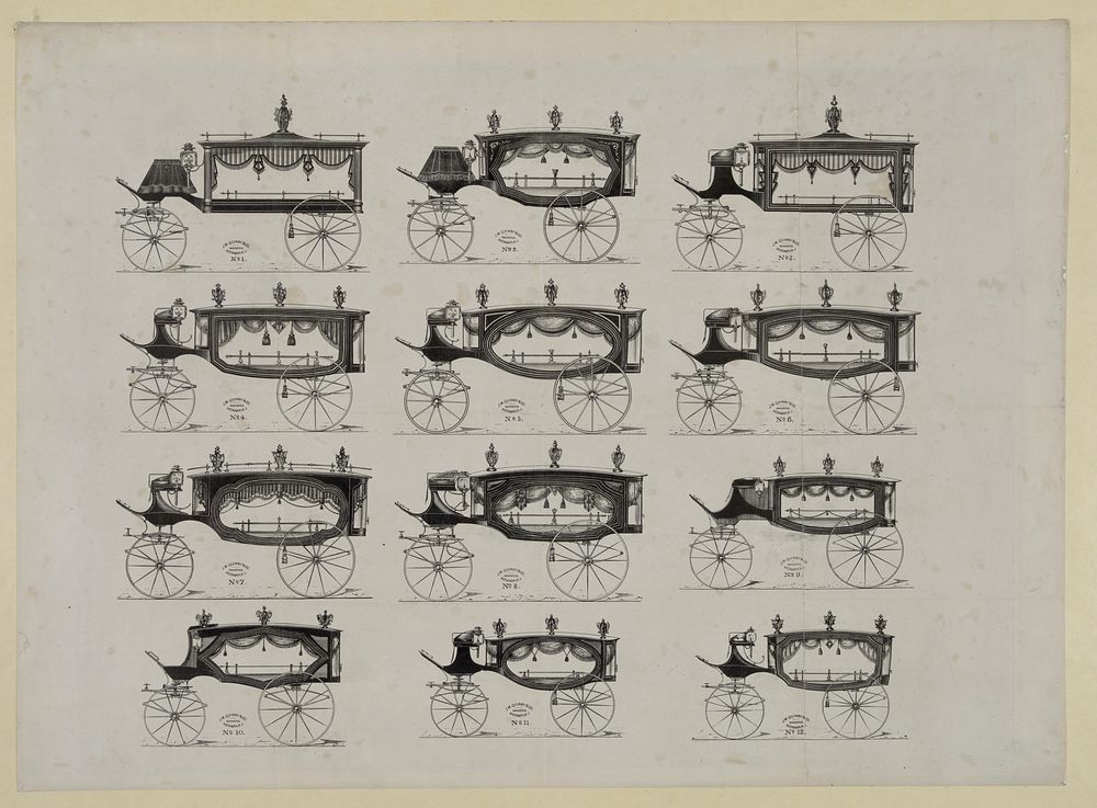 [Funeral cars nos. 1-12]