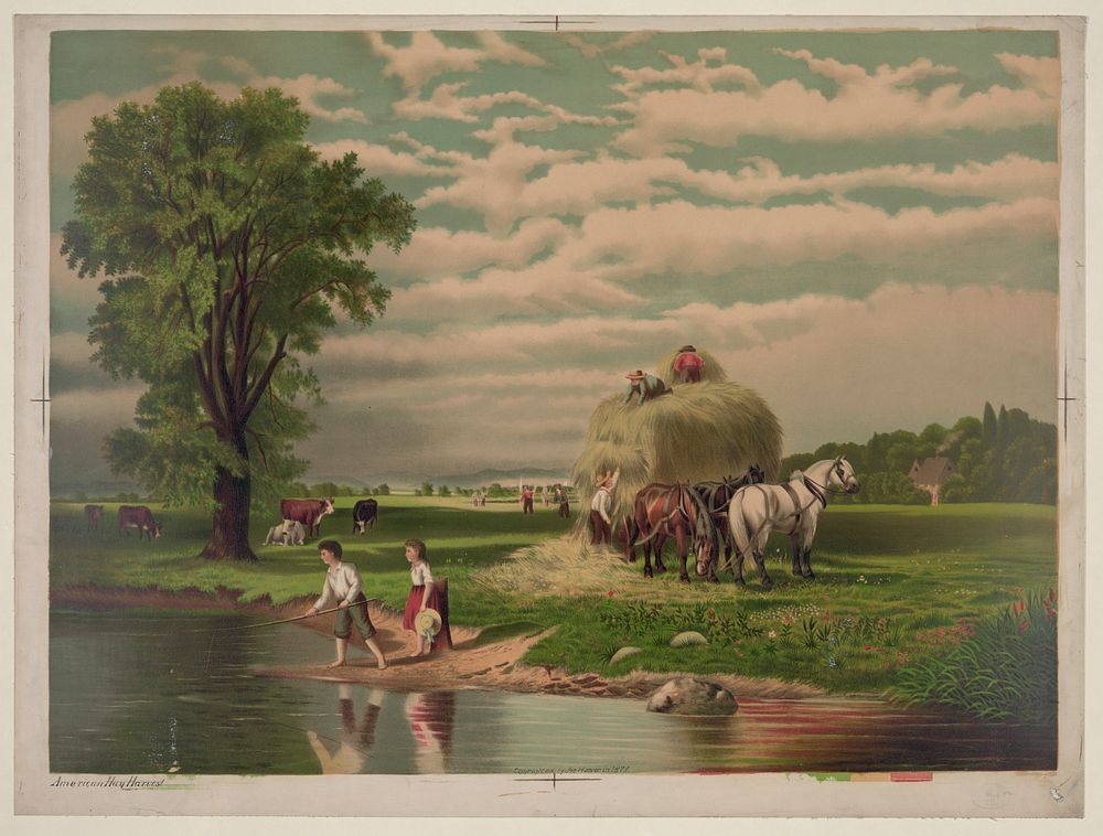 American hay harvest, Hoover, Joseph, 1830-1913, publisher