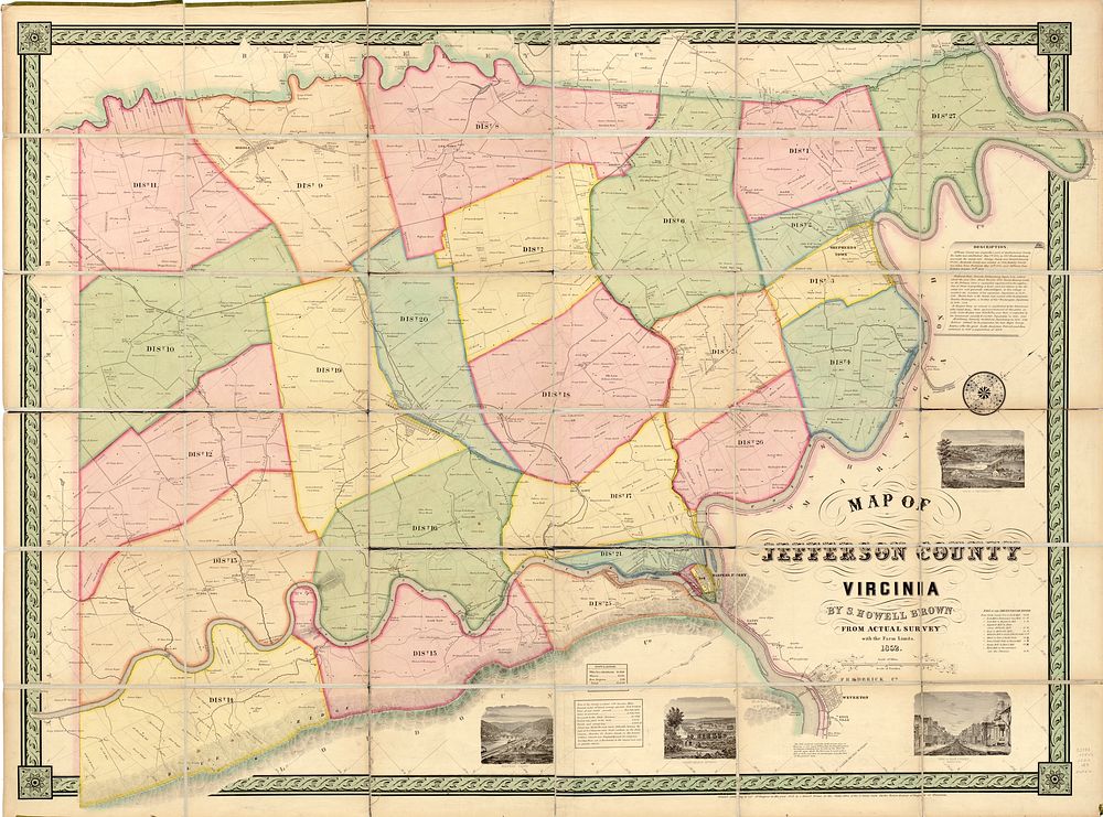 Map of Jefferson County, Virginia