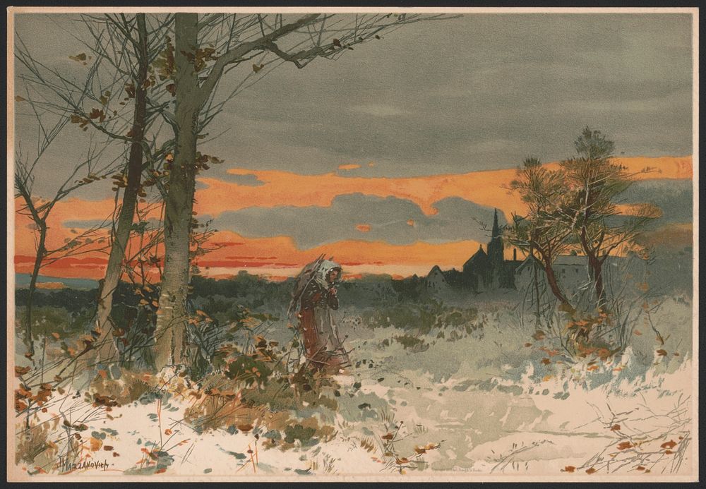 Winter / JMazzanovich ; by J. Mazzanovich., L. Prang & Co., publisher