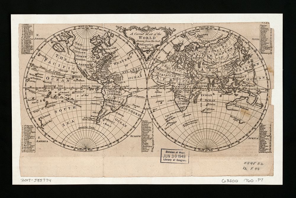 A correct map of the world drawn from the best discoveries