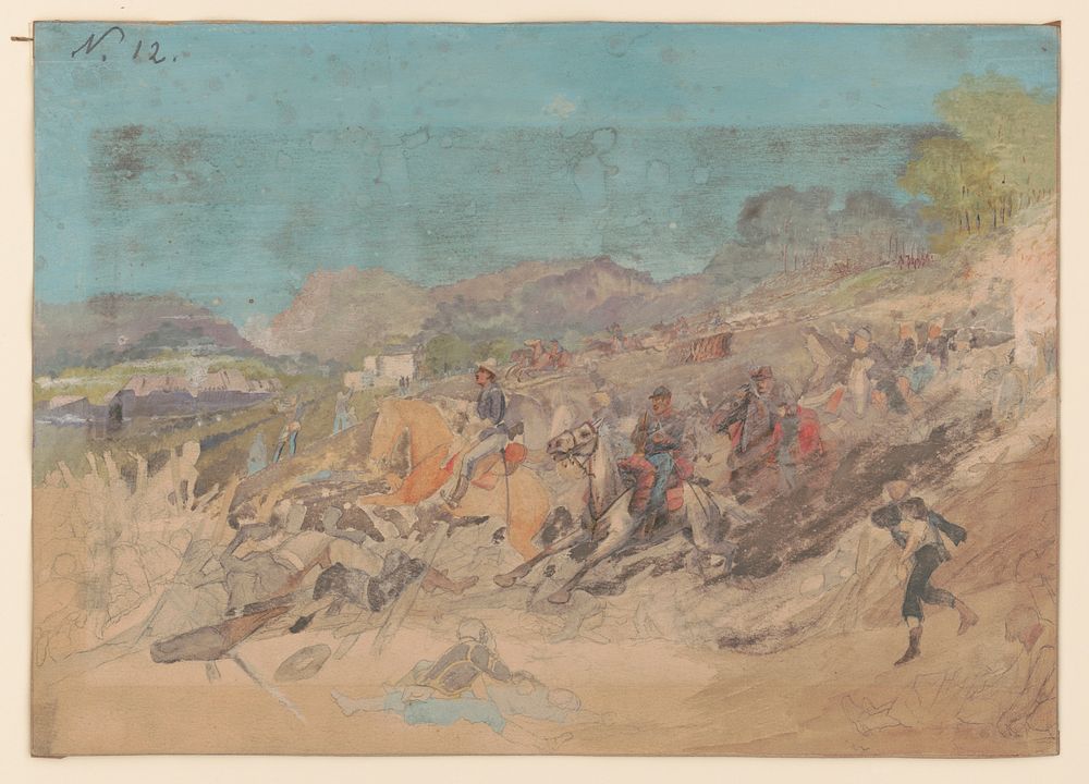 [Battle of Peach Tree Creek, Georgia, July 20, 1864] by Adolph G. Metzner