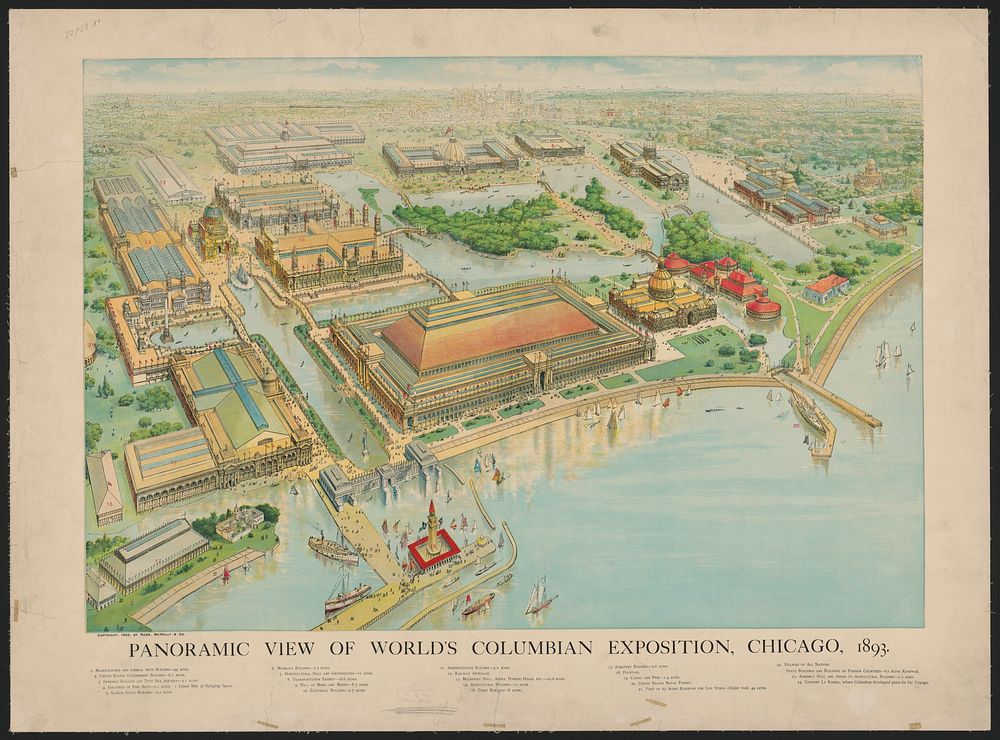 Panoramic view of the World's Columbian Exposition, Chicago, 1893
