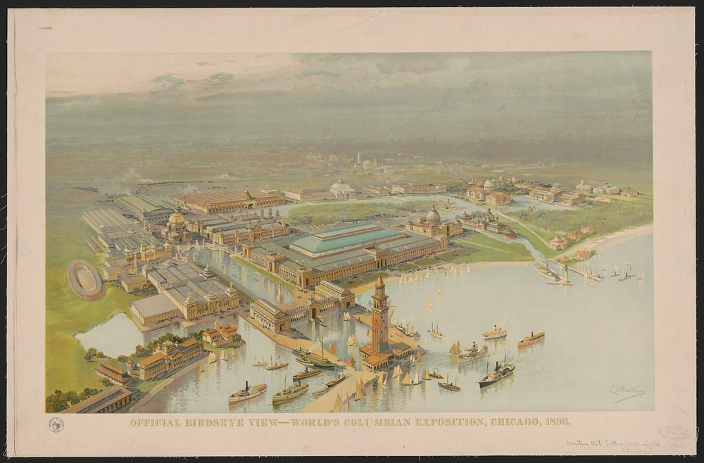 Official birdseye view-World's Columbian Exposition, Chicago, 1893