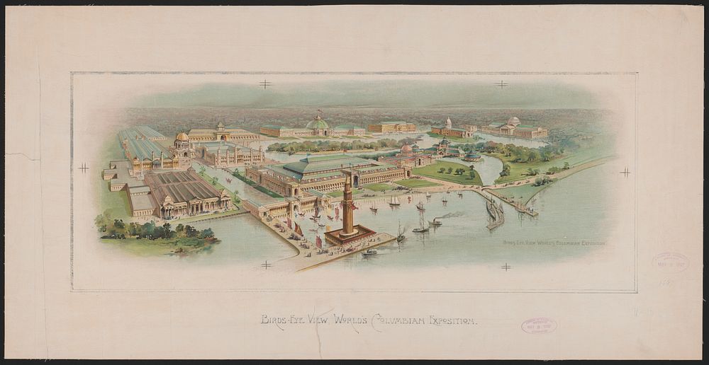 Birds-eye view, World's Columbian Exposition