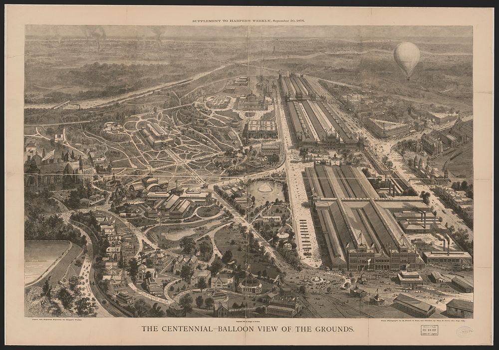 The Centennial-balloon view of the grounds