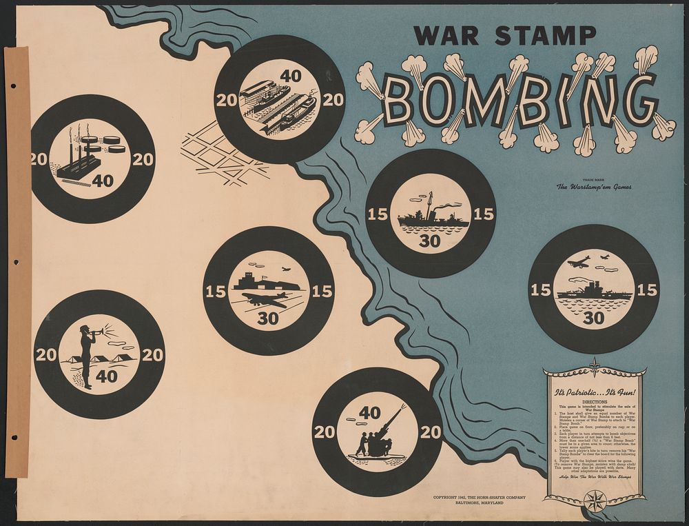 War stamp bombing