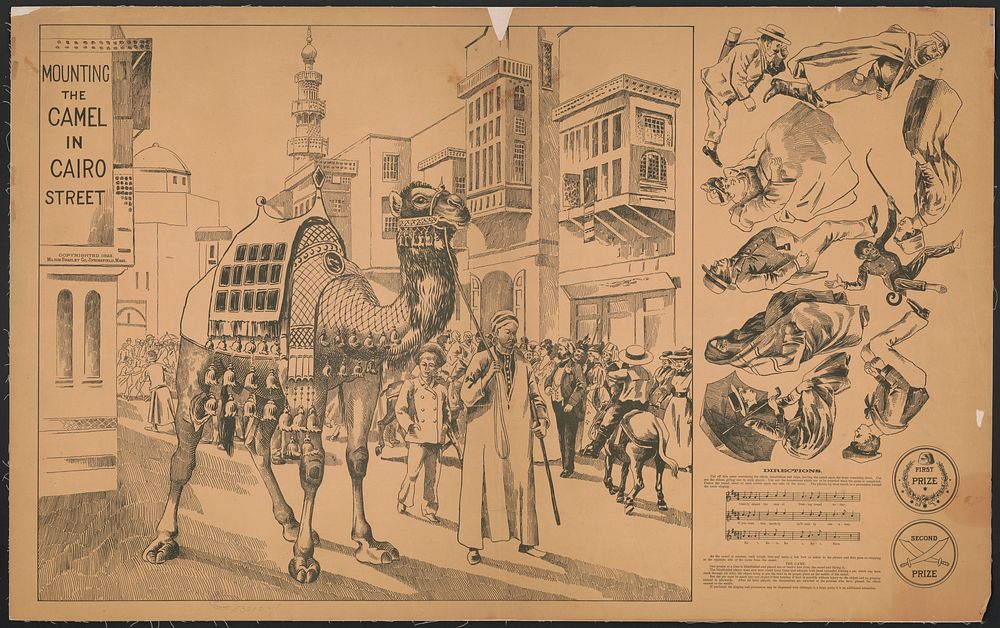 Mounting the camel in Cairo street
