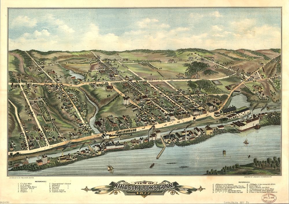 View of Windsor Locks, Conn., 1877