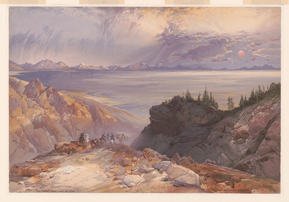 The Great Salt Lake of Utah / T. Moran., L. Prang & Co., publisher