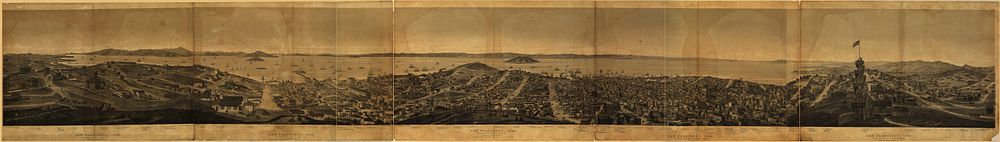 San Francisco, 1862, from Russian Hill / C.B. Gifford, del. et lith.