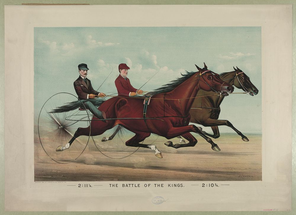 The Battle of the Kings: 2:111/4-2:103/4, Currier & Ives.