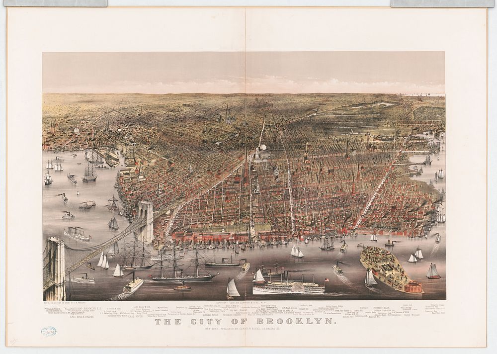 The City of Brooklyn, Currier & Ives.