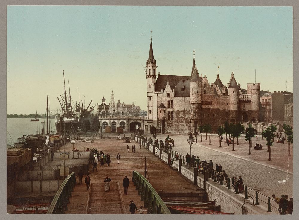 Anvers, vue du steen avec le port