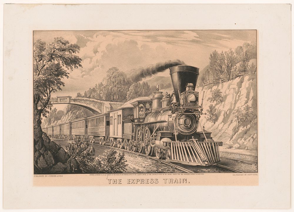 The express train, Currier & Ives.