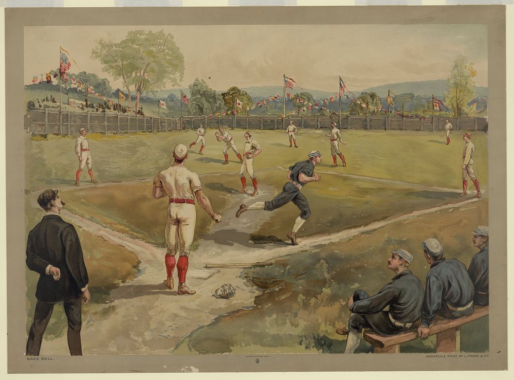 Base ball / aquarelle print, L. Prang & Co., publisher