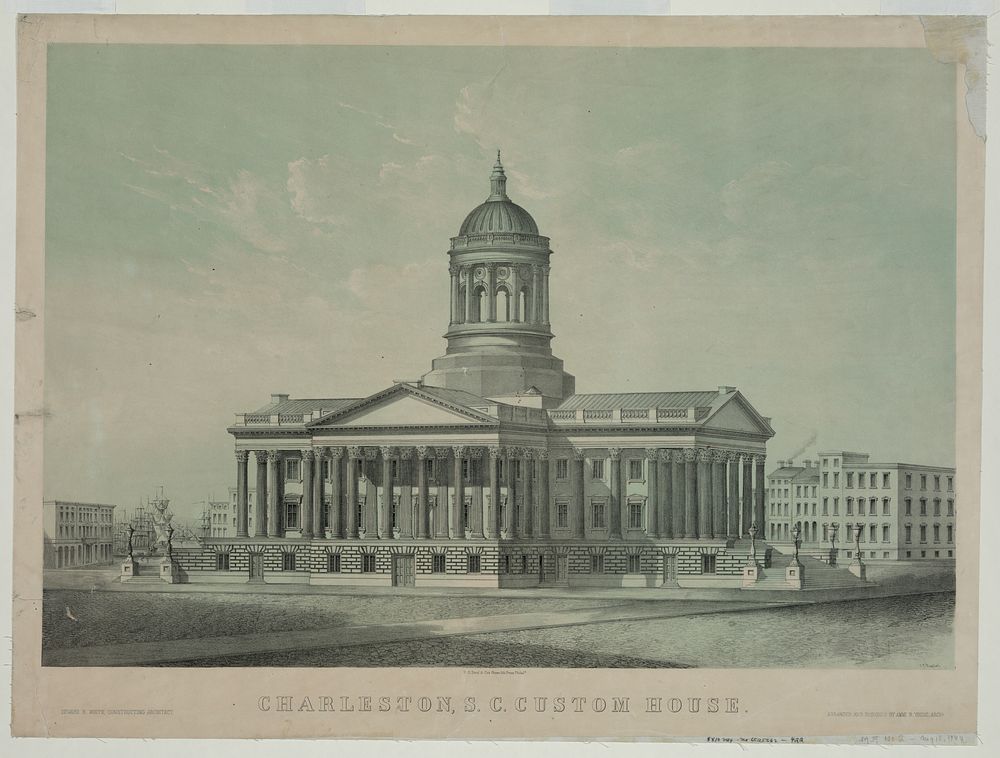 Charleston, S.C. custom house / C.C. Kuchel ; P.S. Duval & Co.'s Steam Lith. Press, Philada.