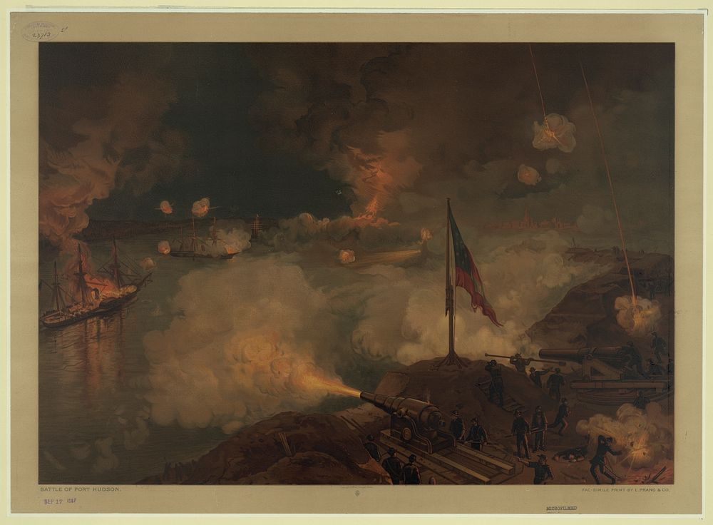 Battle of Port Hudson / J.O. Davidson ; Facsimile print , L. Prang & Co., publisher