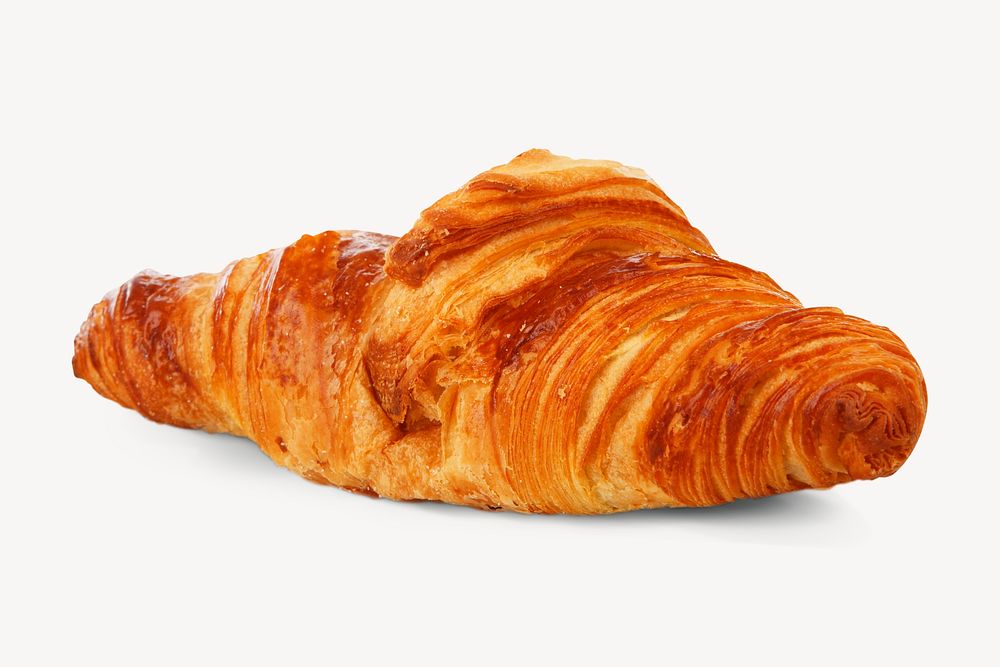 Croissant, French pastry, breakfast food psd