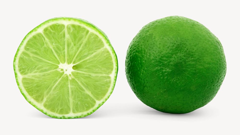 Lime slices,  organic fruit image psd