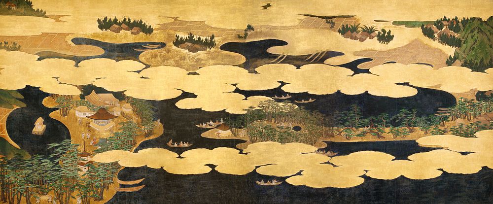 Japanese view of Ama no Hashidate (17th century). Original public domain image from the Minneapolis Institute of Art.  …