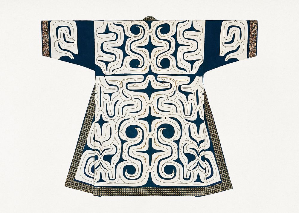 Blue and white kaparamip robe (19th century). Original public domain image from the Minneapolis Institute of Art.  …