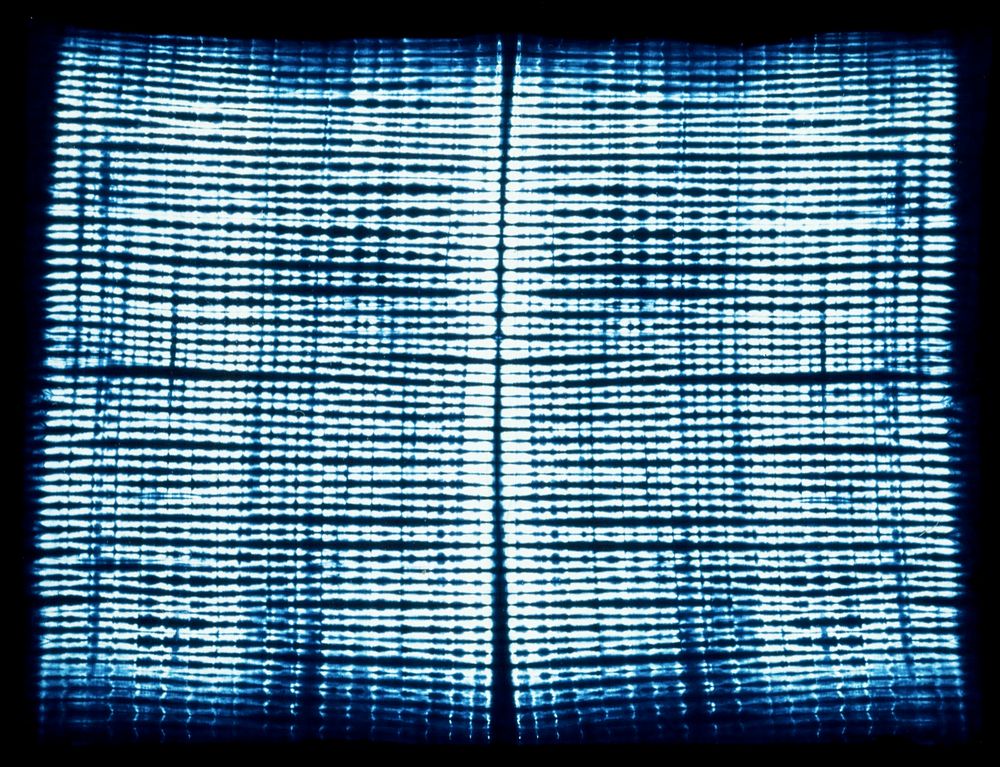 Baule's Panel (20th century) Cotton Indigo Tie-dye. Original public domain image from the Minneapolis Institute of Art.  …