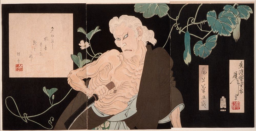 Onoe Kikugorō V in the Role of the Witch of Adachigahara (1890) print in high resolution by Tsukioka Yoshitoshi. Original…