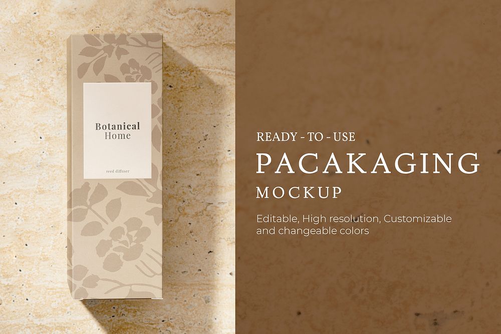 Product packaging mockup psd for beauty and skincare 