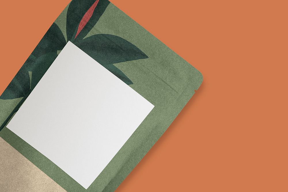 Coffee pouch bag, green design