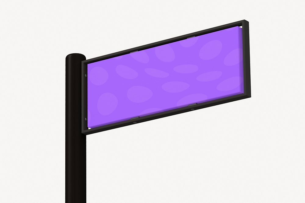Traffic sign mockup, 3D realistic design psd