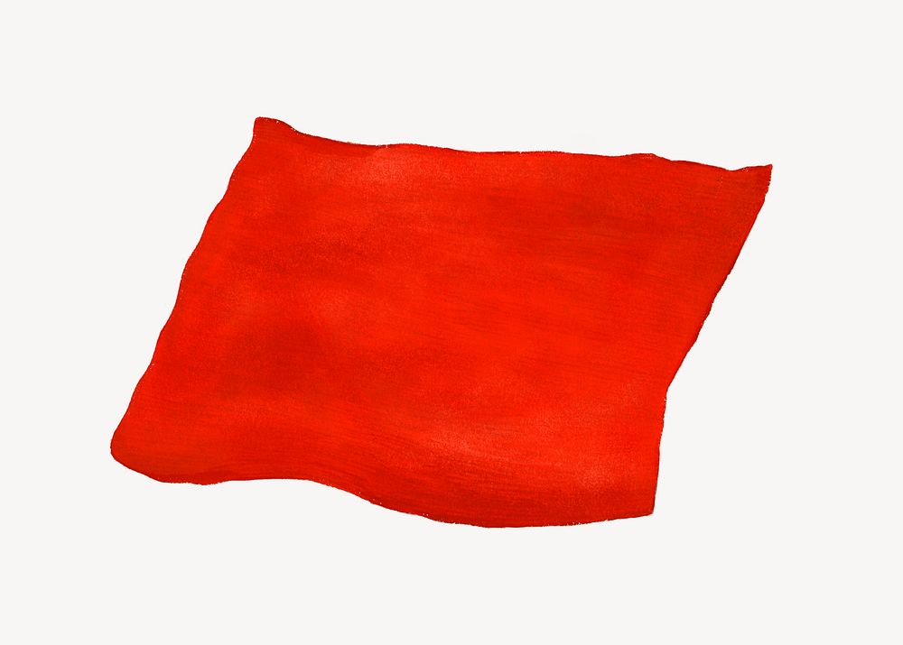 Red paper, rectangle shape graphic