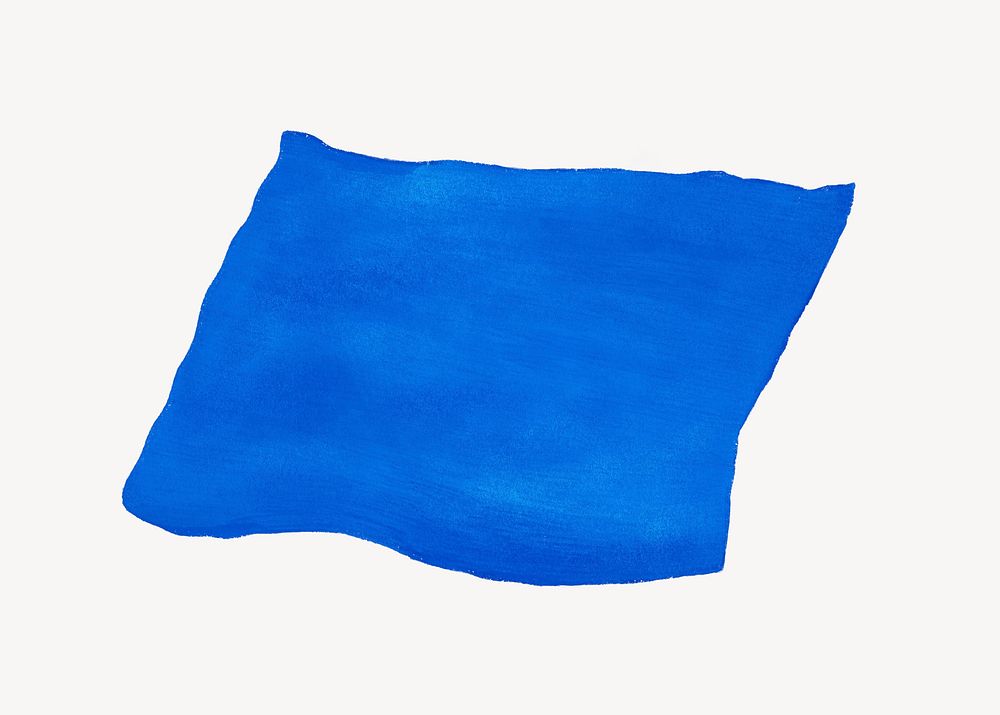 Blue paper, rectangle shape graphic psd