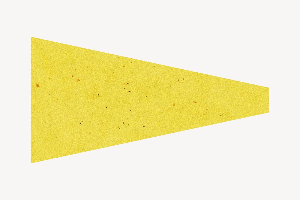 Triangle flag shape, yellow geometric | PSD - rawpixel