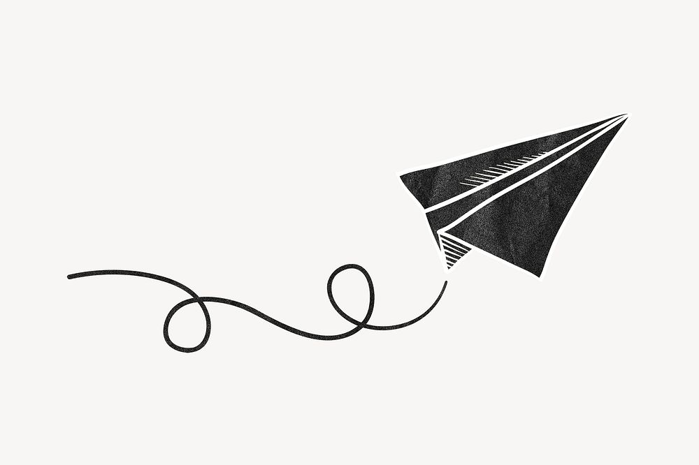 Flying paper plane, sending message