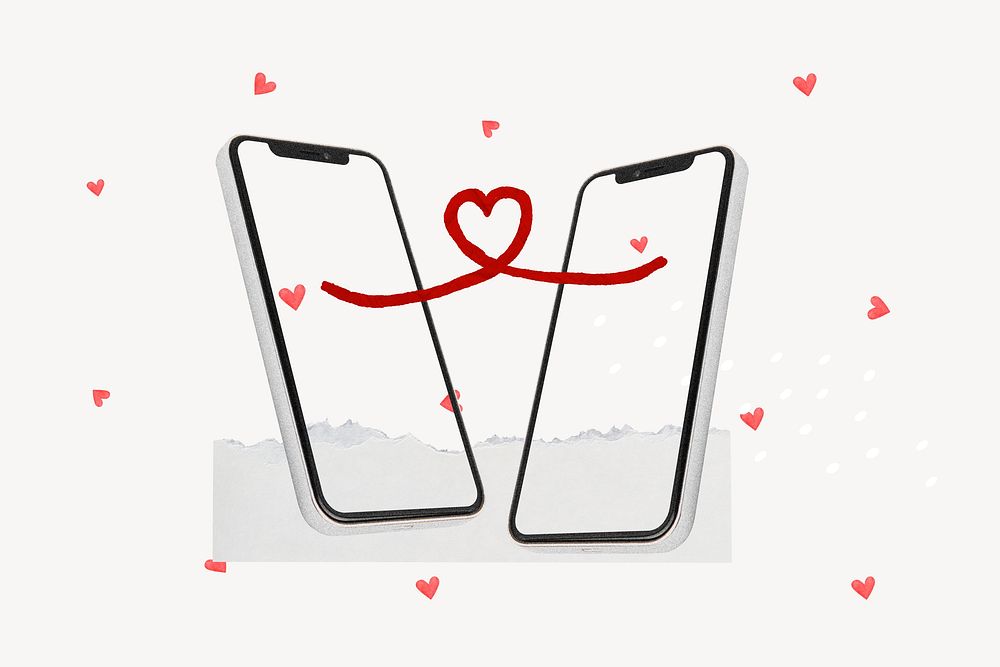 Online dating, mobile phone communication remix