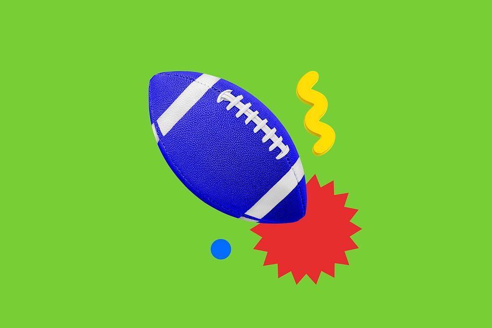 American football, fun remixed background