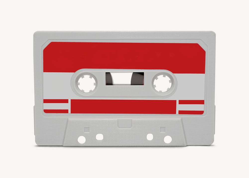 Cassette tape, isolated object image psd