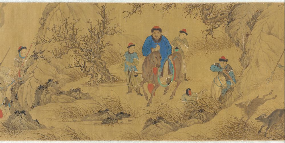 A Hunting Scene, formerly attributed to Wang Meng