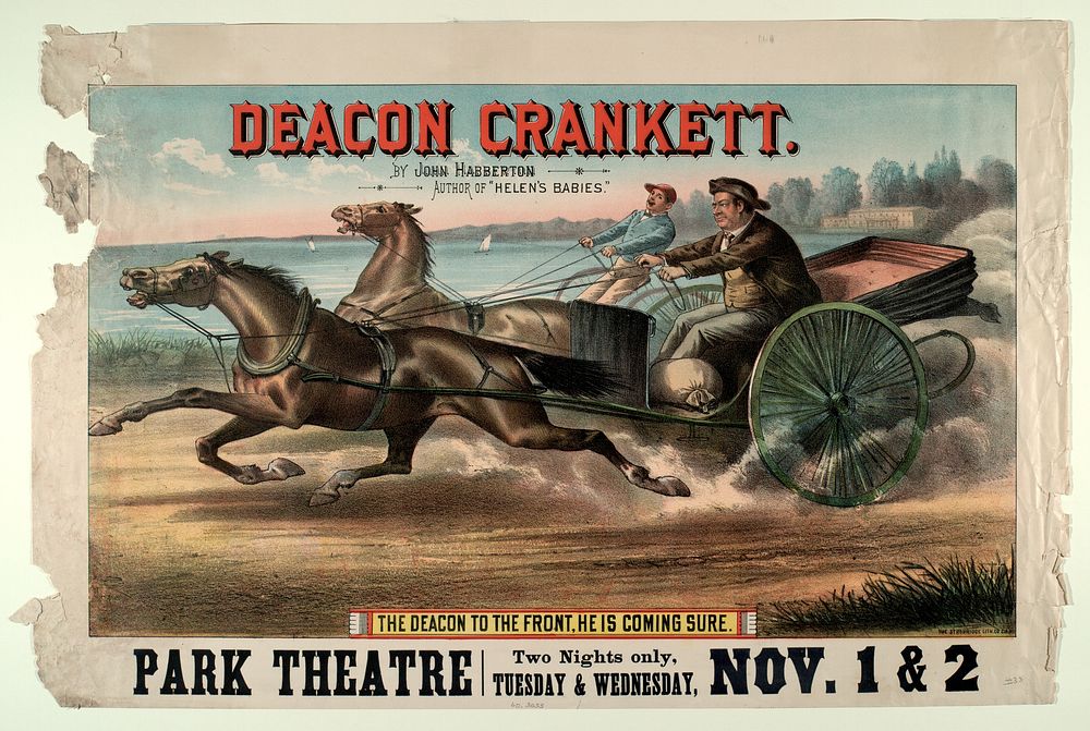 Deacon Crankett/ The Deacon to the front, He is coming sure.
