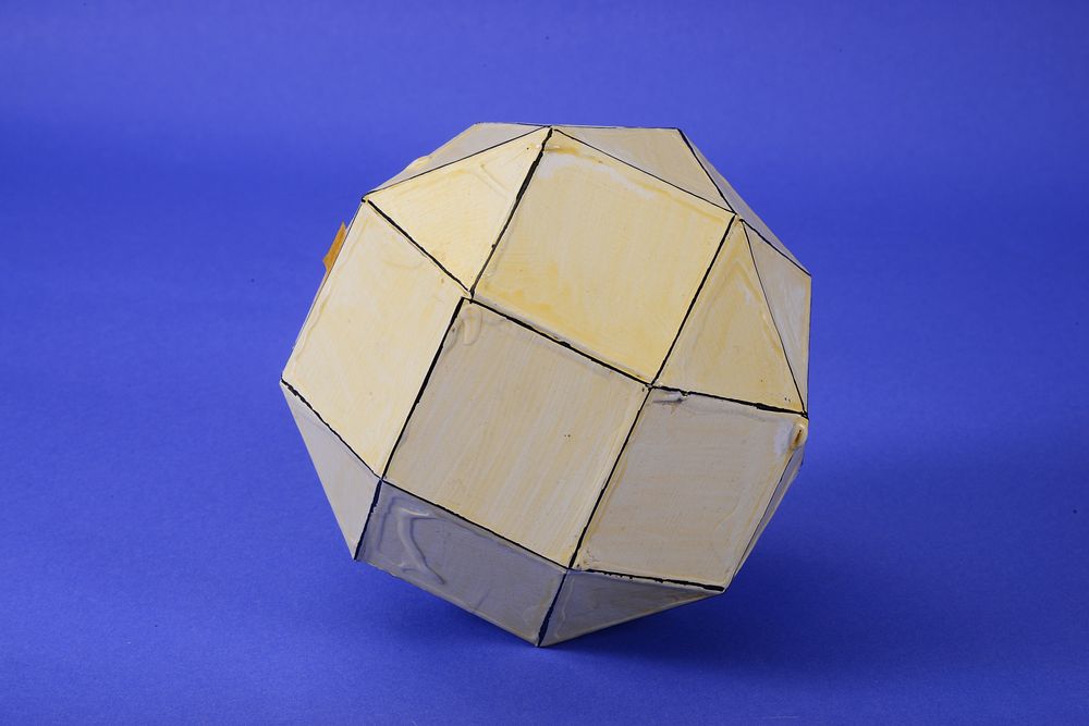 Polyhedron Model by Martin Berman, Gyroelongated Square Bicupola