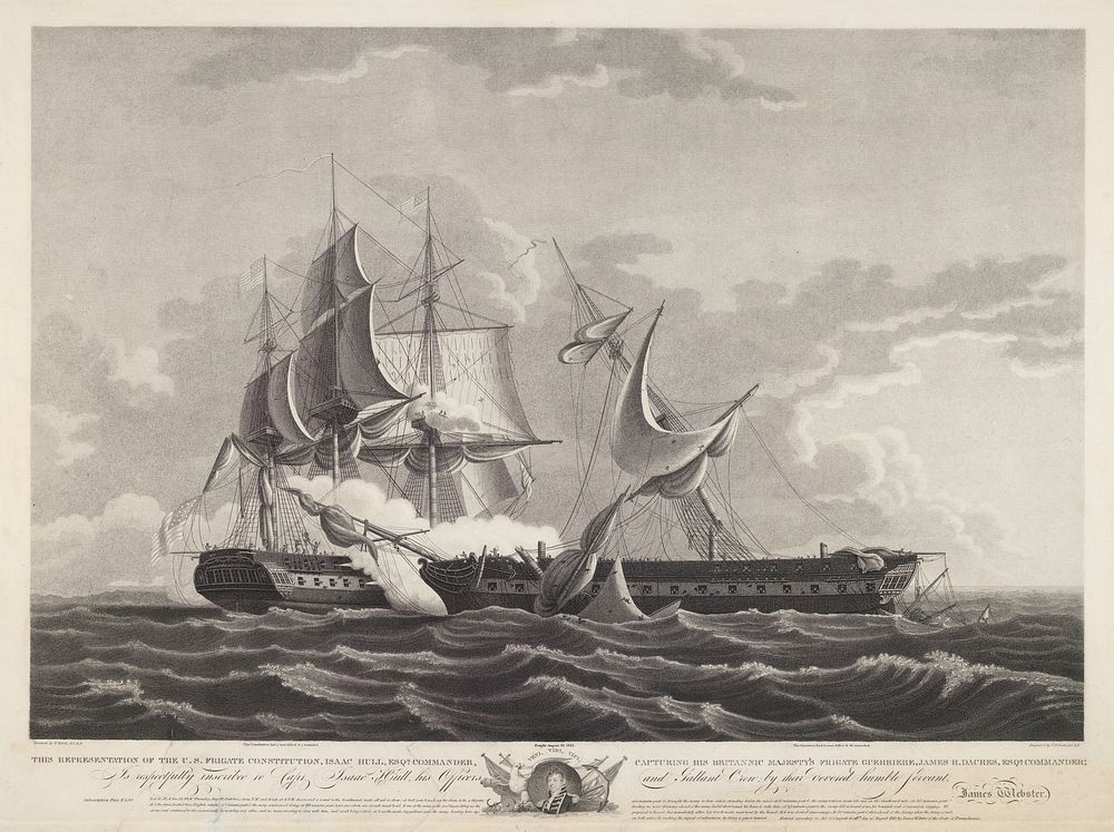 U.S. Frigate Constitution with Commander Isaac Hull