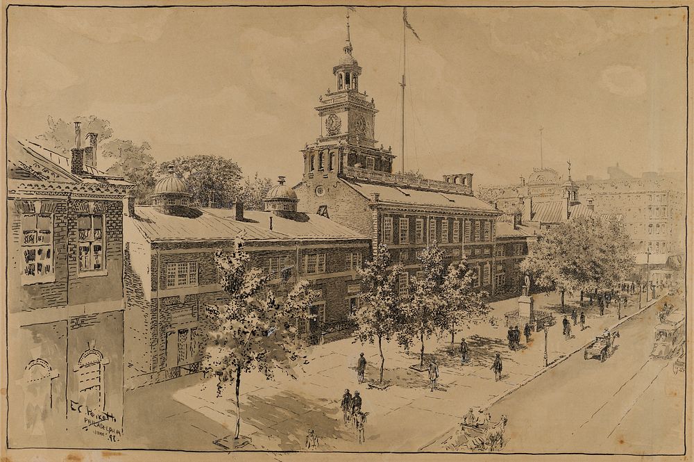 Philadelphia, Independence Hall, Chestnut Street