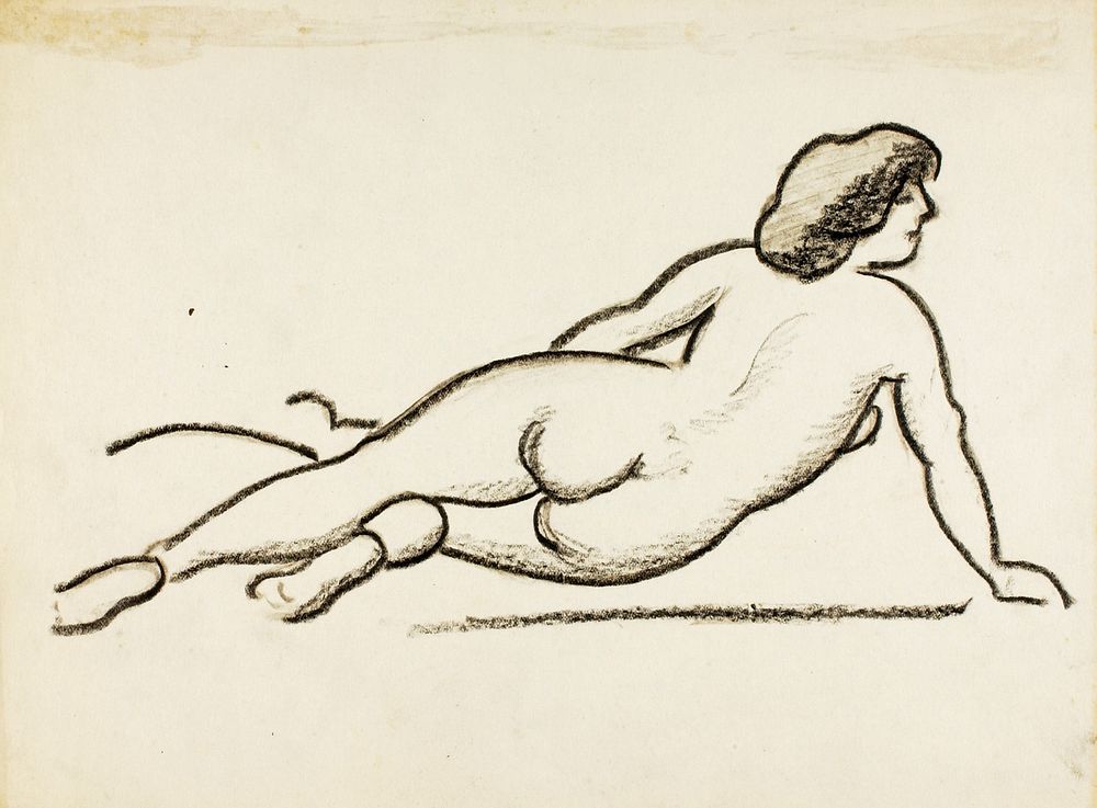 Reclining Female Nude by Carl Newman