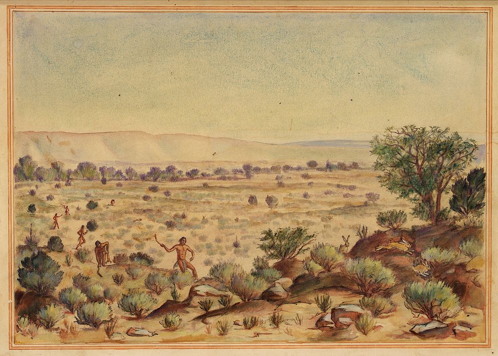 Men Hunting Rabbits, unidentified (American)